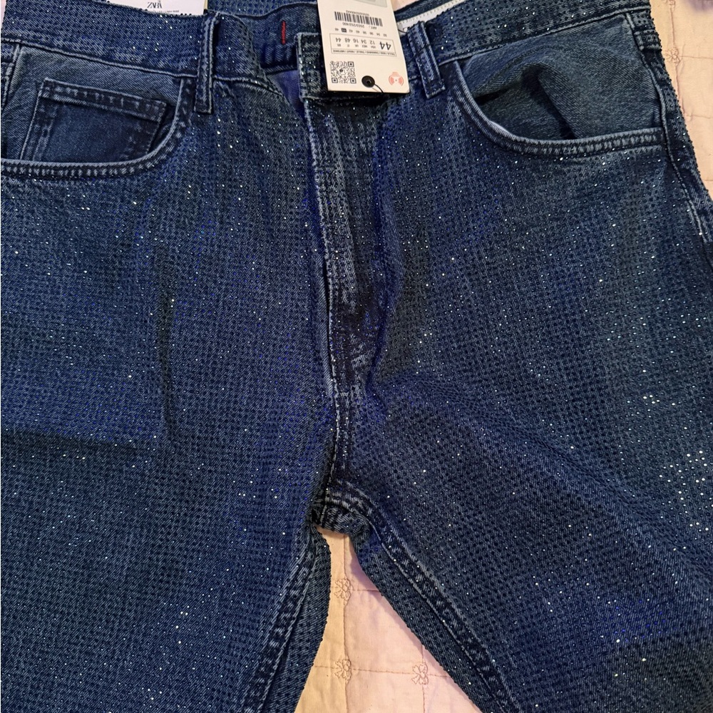 Zara rhinestone jeans
